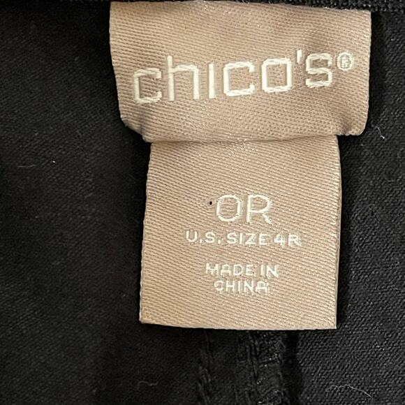 Chicos Secret Stretch Four Pocket Jet Black Jeggings Chicos Size OR Size 4 BNWT - Picture 10 of 14